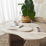 Hanah Home Mesa de centro Melted - Travertino